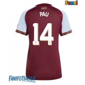 Aston Villa Pau Torres #14 Tricou Fotbal Replică 2025-26 Femei Acasa